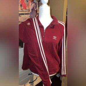 Adidas Maroon Track suit